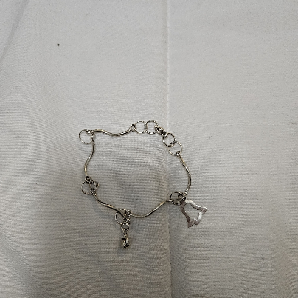 Sterling Silver Charms Bracelet